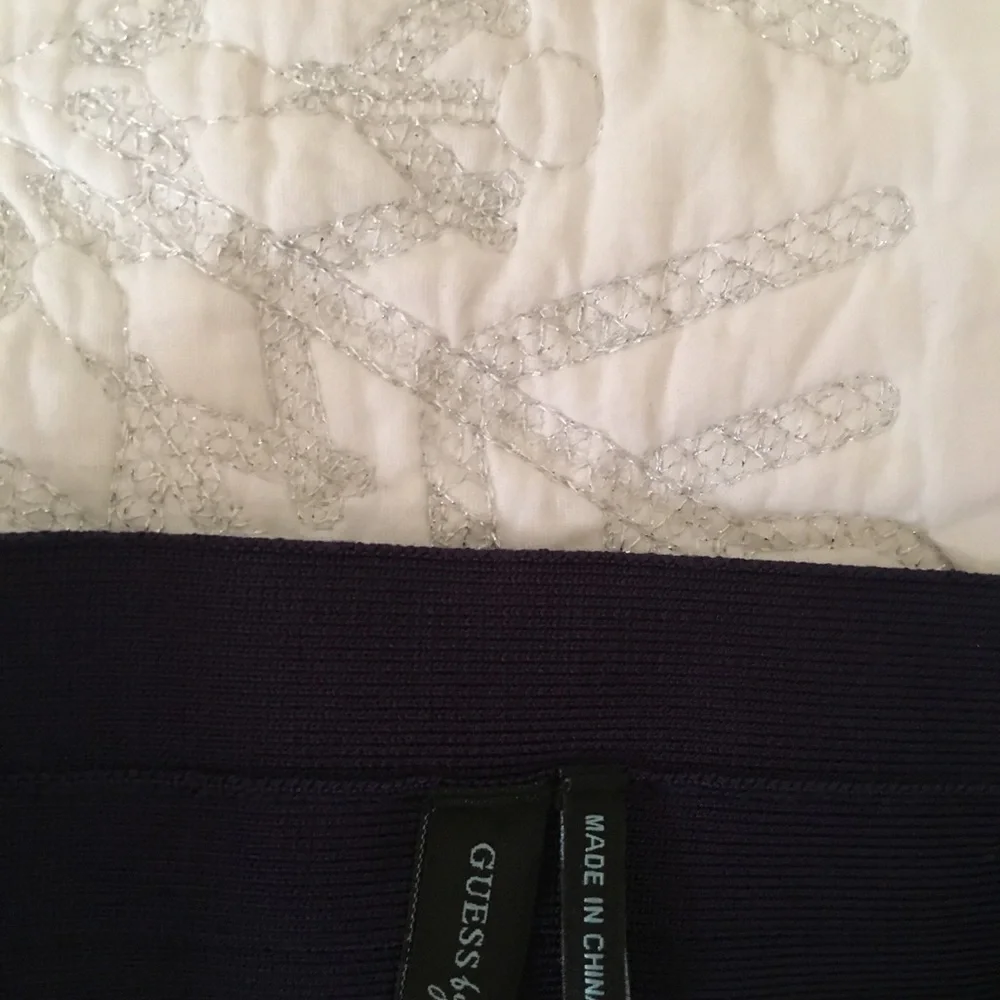 Marciano mini bodycon skirt. New w/o tags Y2K style stripe nautical Americana